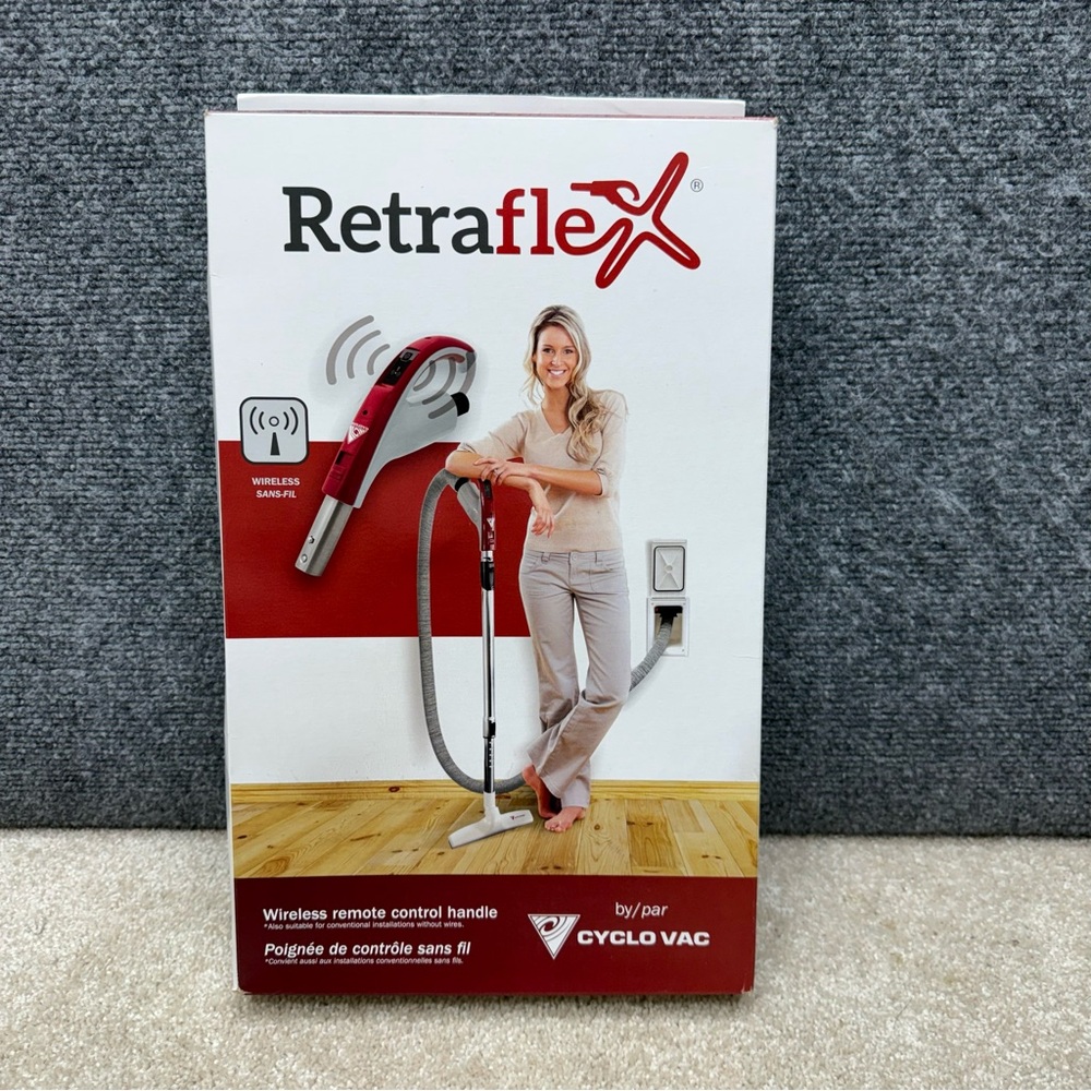 Retraflex wireless remote control‎ handle for  Cyclovac Central vacuum